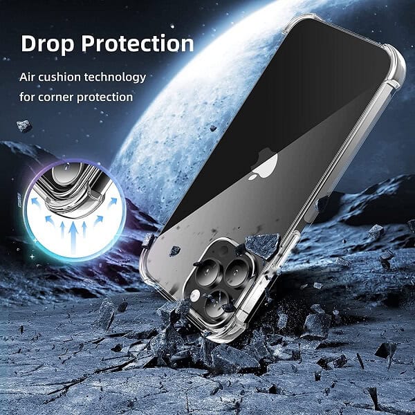 For Apple iPhone 13 /13 Pro / 13 Pro Max / 13 Mini SupRShield Clear Case Shockproof Tough Gel Transparent Air Cushion Heavy Duty Phone Back Cover (Crystal Clear) For Apple iPhone 13 /13 Pro / 13 Pro Max / 13 Mini SupRShield Clear Case Shockproof Tough Gel Transparent Air Cushion Heavy Duty Phone Back Cover (Crystal Clear)